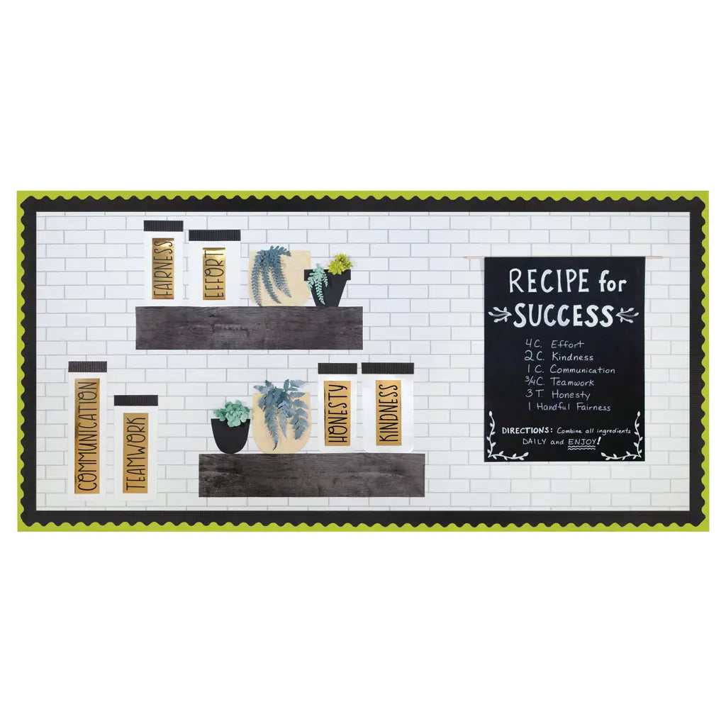 Design Fadeless Paper Roll 47.25" x 50' White Subway Tile