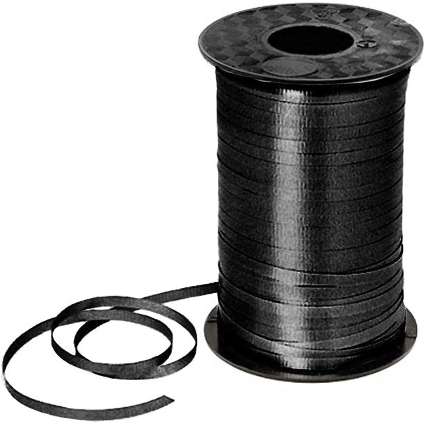 3/16" x 500 Yard Curling Ribbon Black