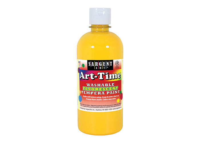 16oz Fluorescent Washable Paint Yellow