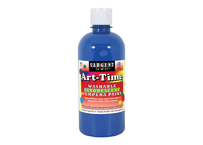 16oz Fluorescent Washable Paint Blue