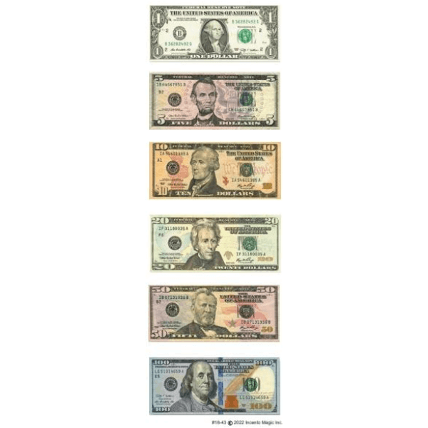 Dollar Bill Stickers