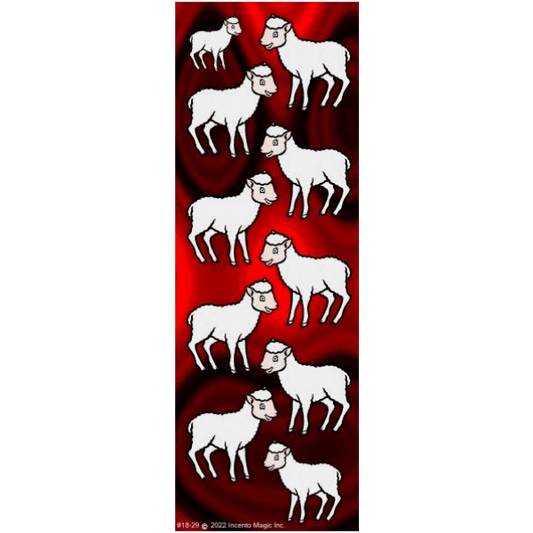 Karbon Pesach Sheep Die-cut Stickers 6-Sheet pack