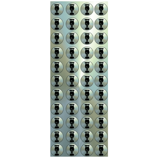 Kiddush Arbah Kosos Circle Stickers 6-Sheet pack