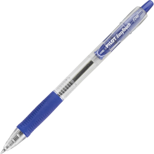 Pilot EasyTouch Retractable Ballpoint Pens, Fine Point, Blue 12 Pack