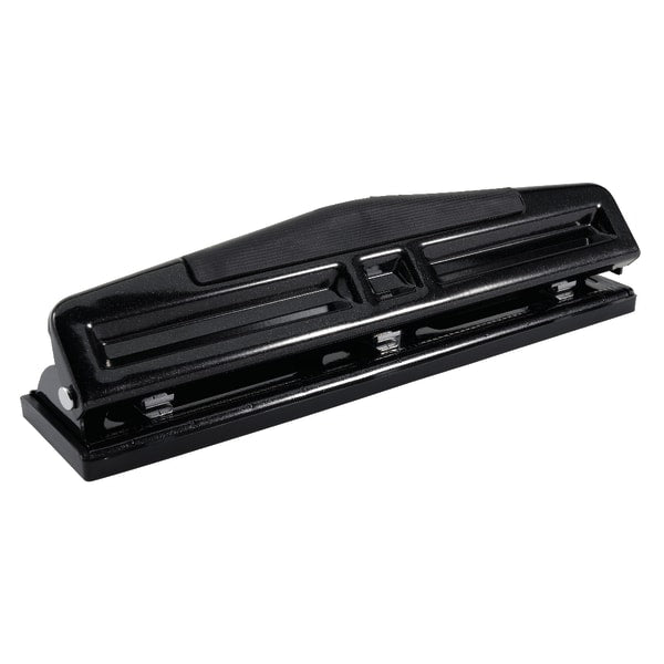 Desktop 3-Hole Paper Punch Black