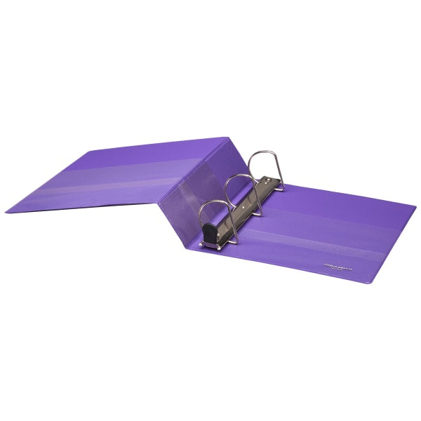 Heavy-Duty View 3-Ring Binder, 3" D-Rings Purple