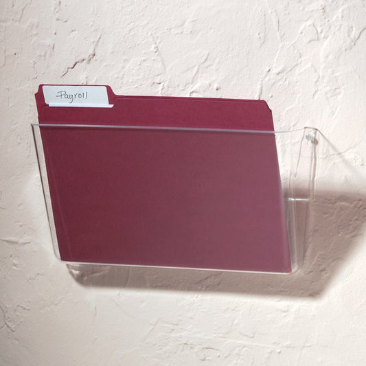 Single Wall Pockets, Clear, Letter Size