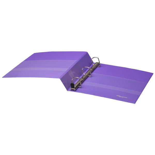 Heavy-Duty View 3-Ring Binder, 1.5" D-Rings Purple