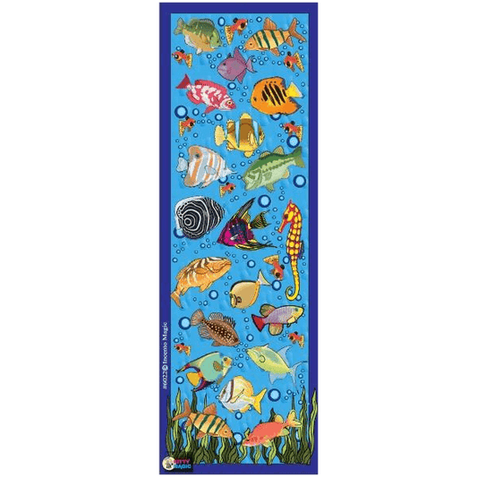 Fish Assorted Die-cut Stickers 6-Sheet pack