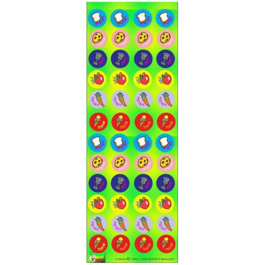 Brachos Animated Circle Stickers 6-Sheet pack