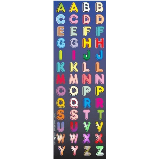 Colorful ABC Stickers 6-Sheet pack