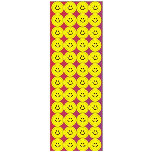 Smiley Circle Stickers (Small) 6-Sheet pack