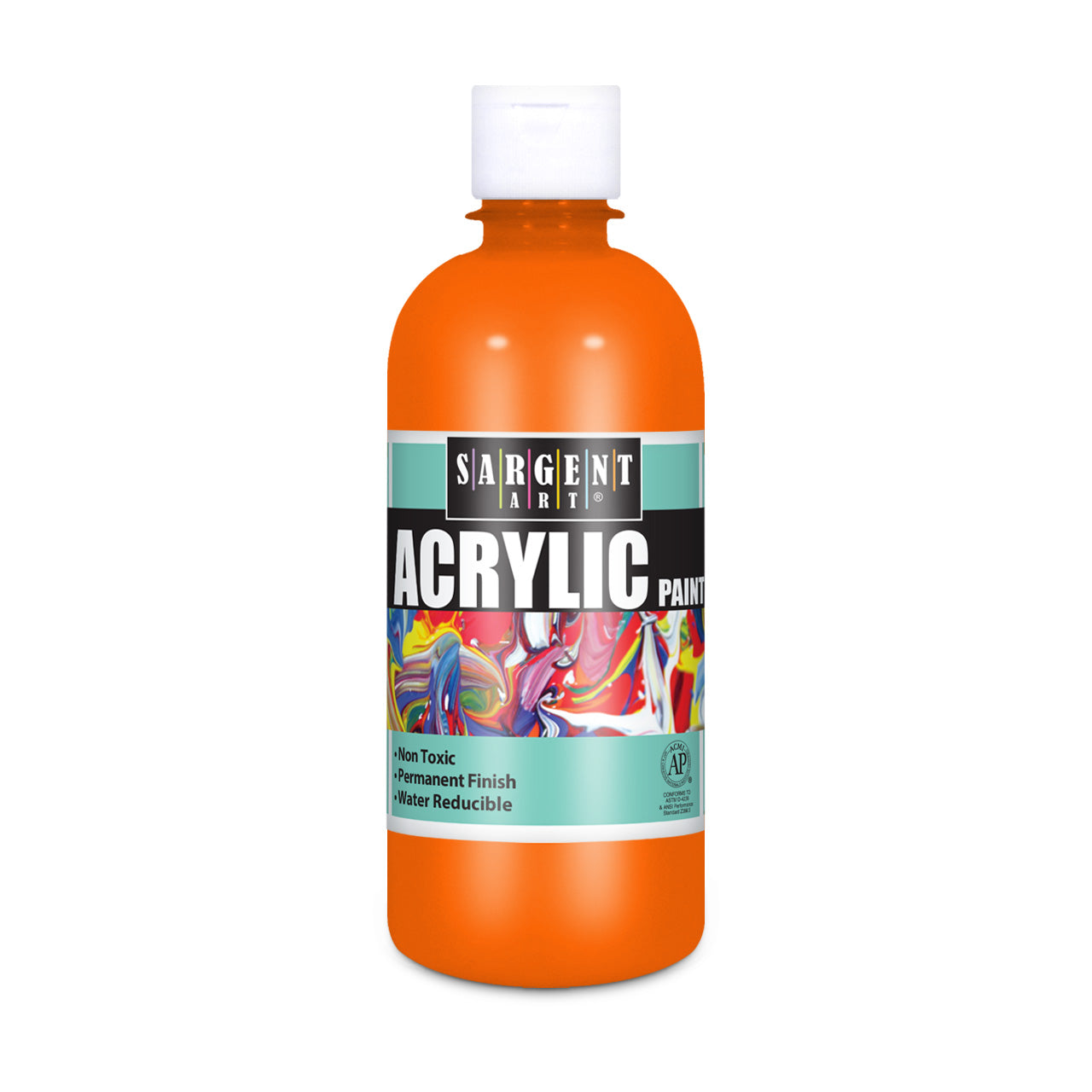 16oz Acrylic Paint Orange