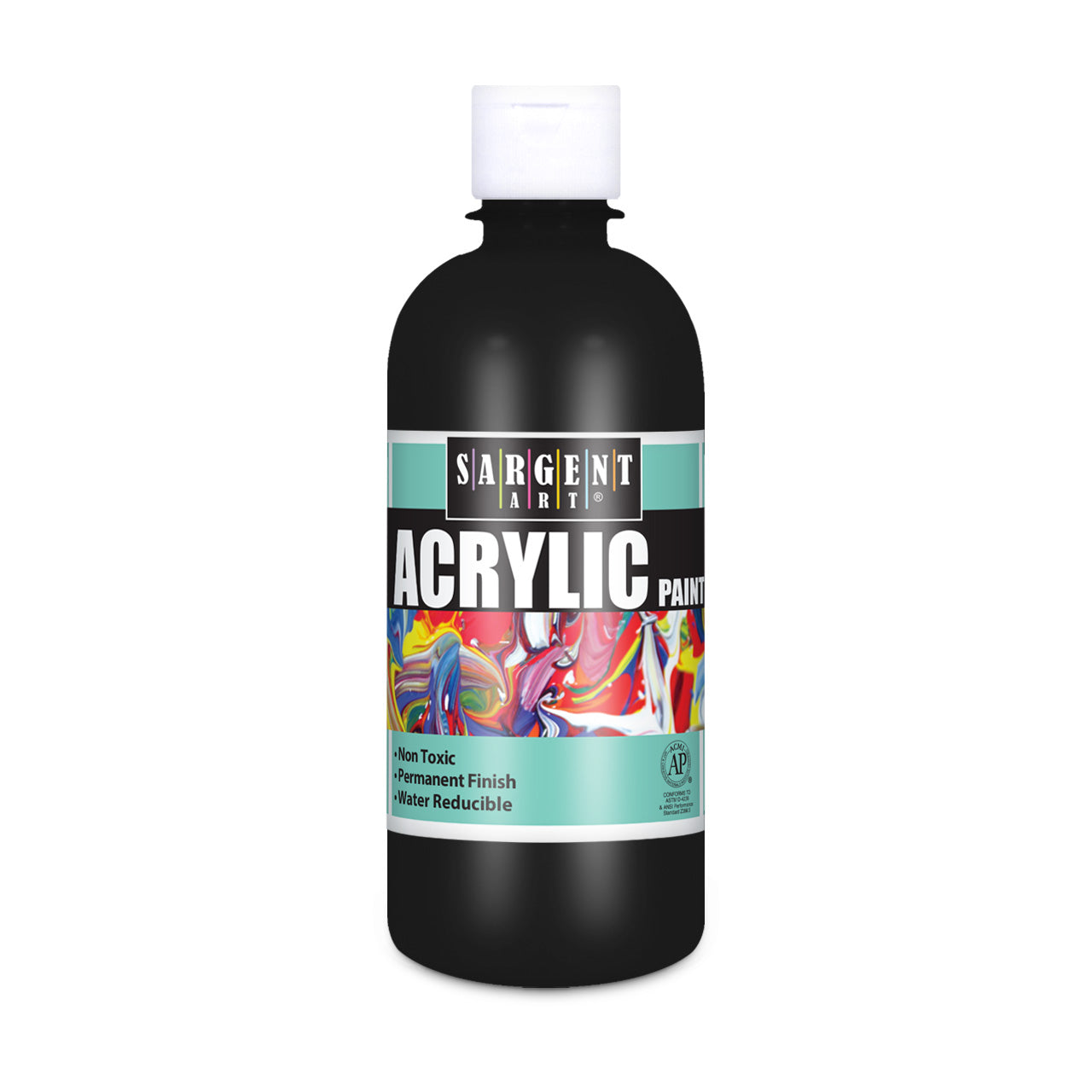 16oz Acrylic Paint Black