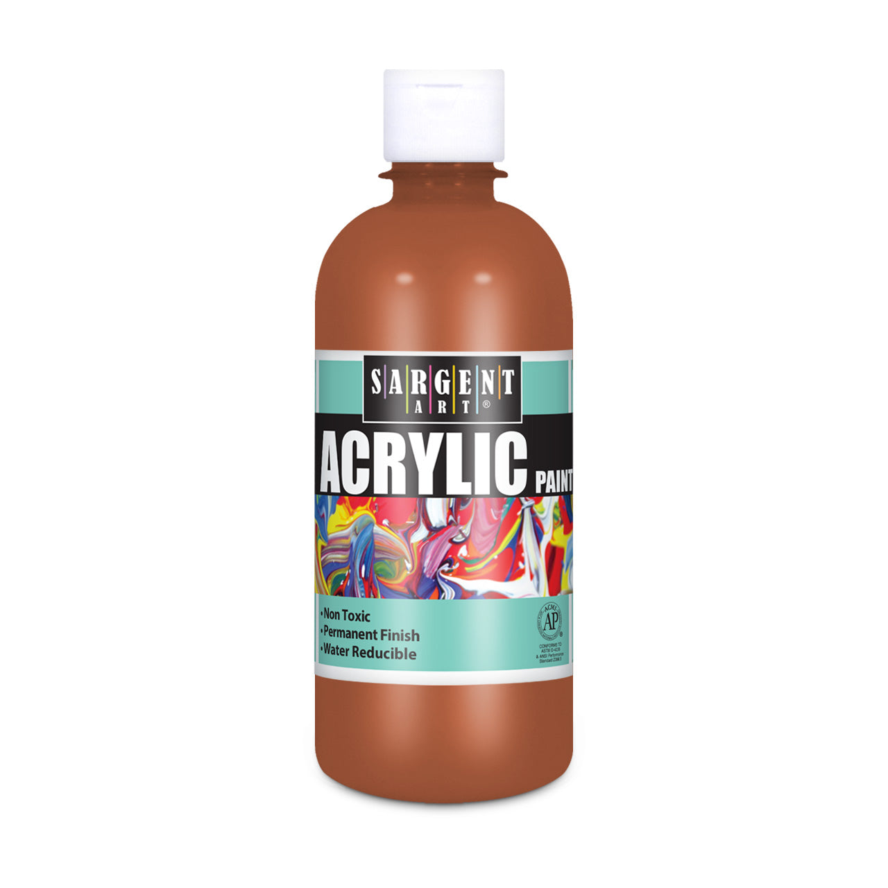 16oz Acrylic Paint Brown