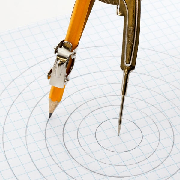 Metal Ball Bearing Compass w/ #2 Wood Pencil