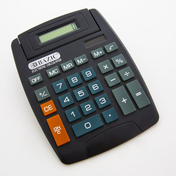 Desktop Calculator Large 8-Digit w/ Adjustable Display