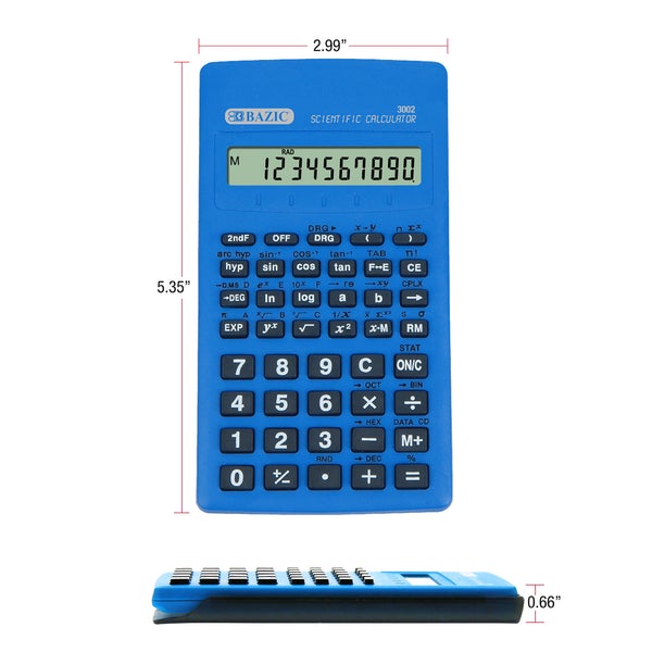 Scientific Calculator 56 Function w/ Slide-On Case Color May Vary