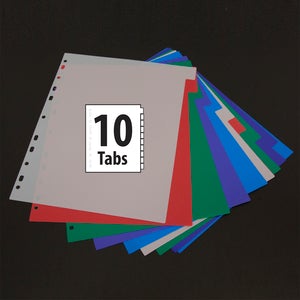 Dividers w/ 10-Insertable Color Tabs