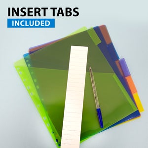 Pockets Dividers w/ 5-Insertable Color Tabs