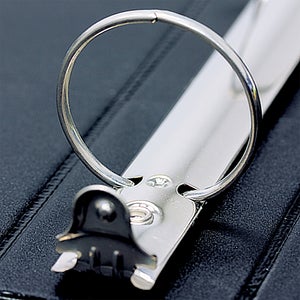 1" Hard 3 Ring Binder with View Black