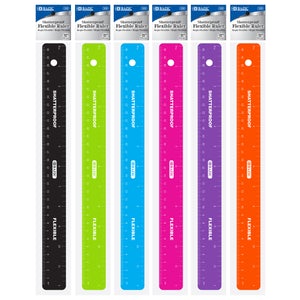 Shatterproof Flexible Ruler 12" (30cm) Color my vary