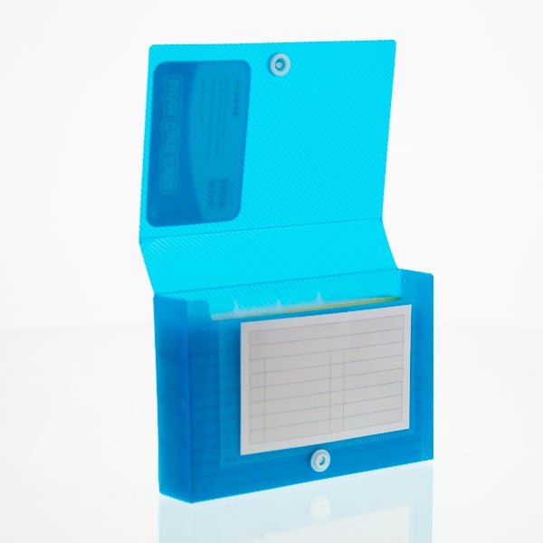 Index Card Case 3" X 5" w/ 5-Tab Divider Color May Vary