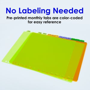 Dividers w/ 12-Preprinted Jan-Dec Tab