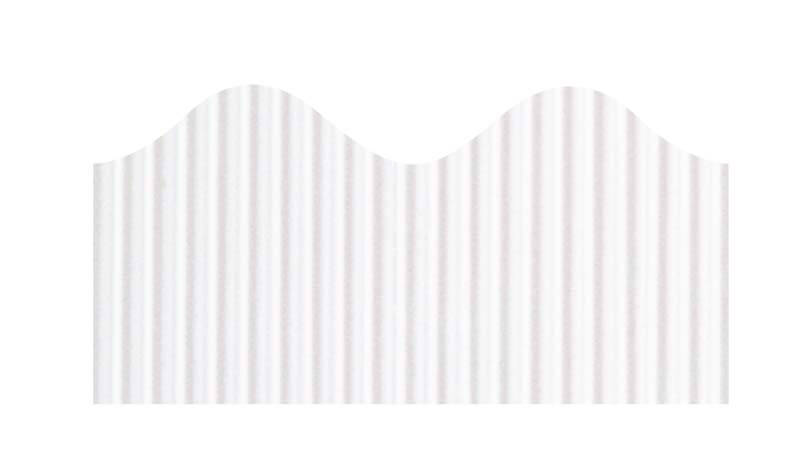 Bordette Scalloped Decorative Border, 2-1/4" x 50' White