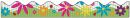 Bordette Flowers Scalloped Decorative Border, 2-1/4" x 25'