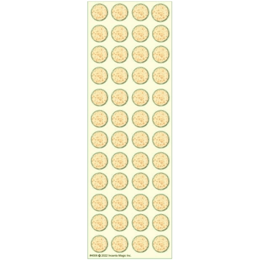 Matzah Circle Stickers (Small) 6-Sheet pack