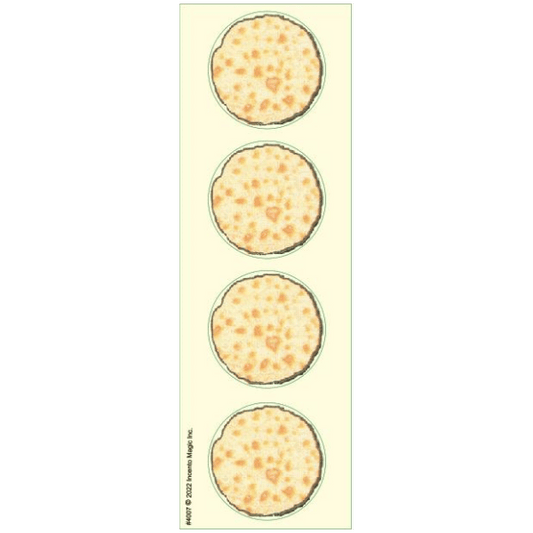 Matzah Circle Stickers (X-Large) 6-Sheet pack