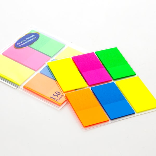 Flags Neon Color 1" X 1.7" 25 Ct. (6/Pack)