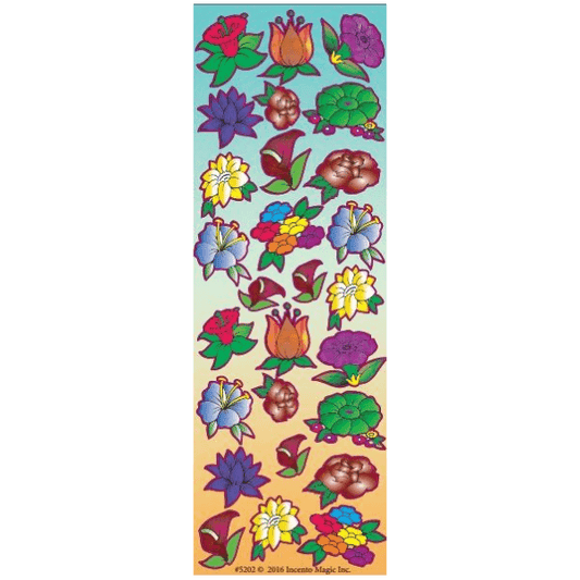 Flower Die-cut Stickers 6-Sheet pack