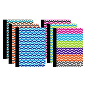 Composition Book College Ruled Chevron 100 Sheets Color May Vary