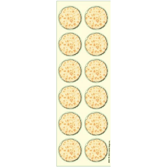 Matzah Circle Stickers (Large) 6-Sheet pack
