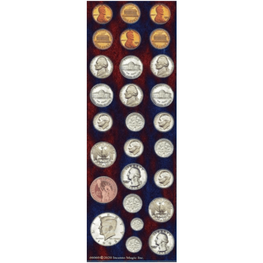 Coin Stickers 6-Sheet pack
