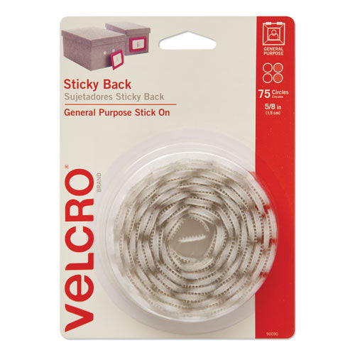 Velcro Dots White 3/4" 75 Dots