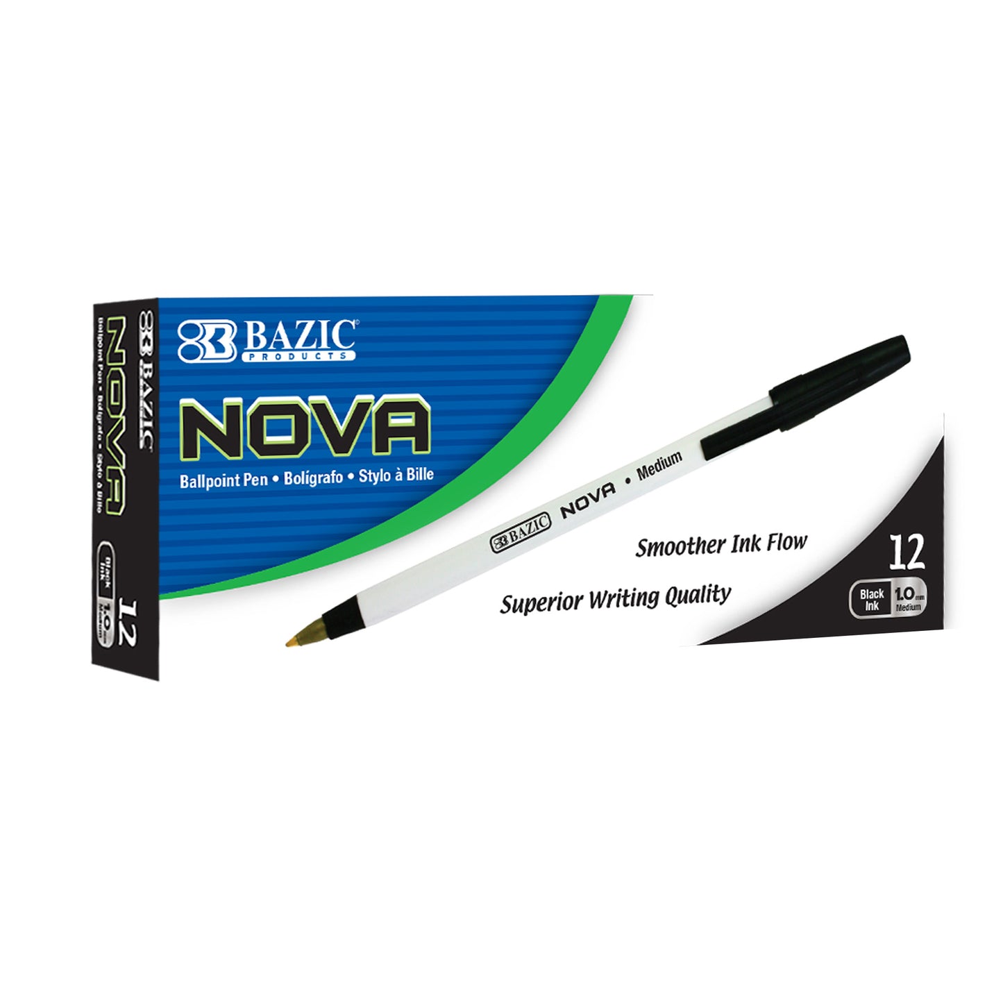 Black Color Stick Pen 12 Pack