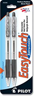 Pilot EasyTouch Retractable Ballpoint Pens, Medium Point, Black