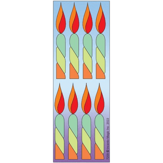 Candle Stickers 6-Sheet pack