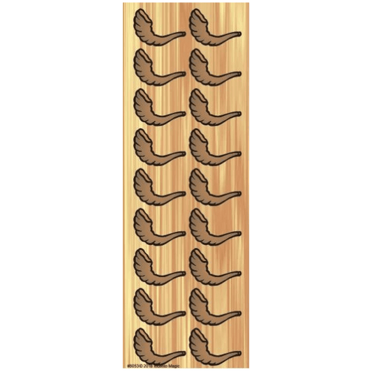 Shofar Die-cut Stickers 6-Sheet pack