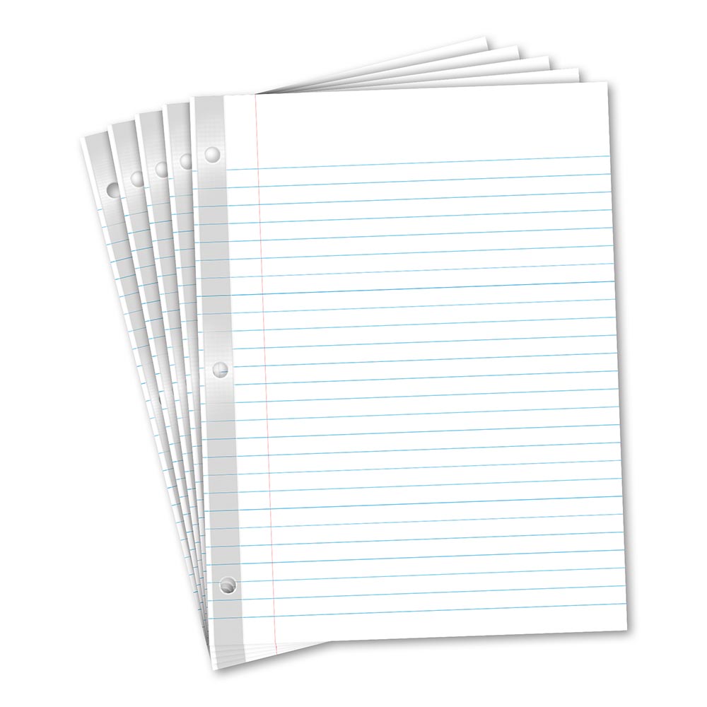 100 Count Reinforced Filler Paper Wide Ruled