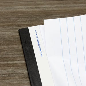 White Perforated Writing Pad 8.5" X 11.75" 50 Ct.