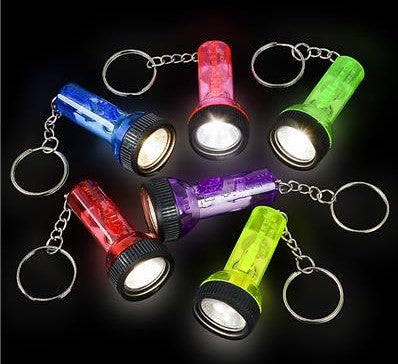 2" Flashlight Keychain 12 Pcs