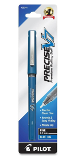 Pilot Precise V7 Liquid Ink Rollerball Pens, Fine Point, Blue