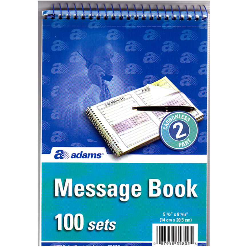 Adams Phone Message Book