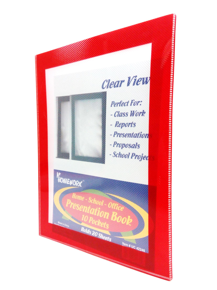 Presentation Book 40-Pockets Clear view Color may vary