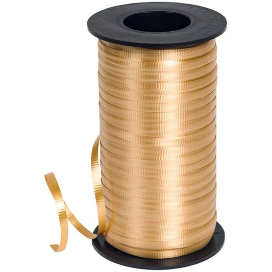 3/16" x 500 Yard Curling Ribbon Gold