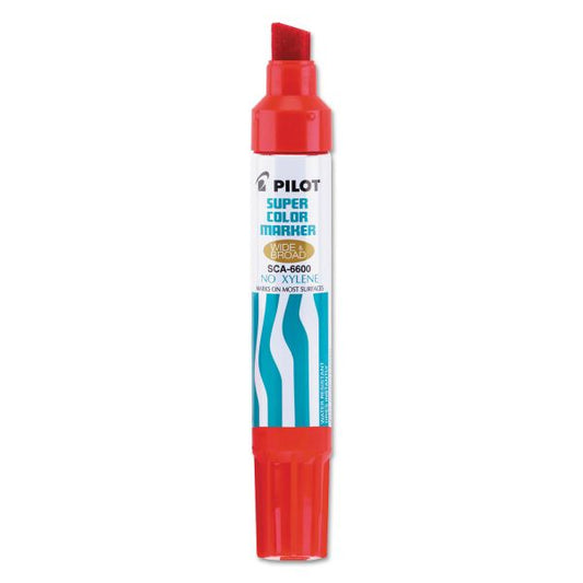 Super Jumbo Sharpie Chisel Permanent Marker, Red, Each